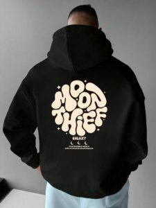 Plus Size Men's Fashionable Slogan Graphic Casual…